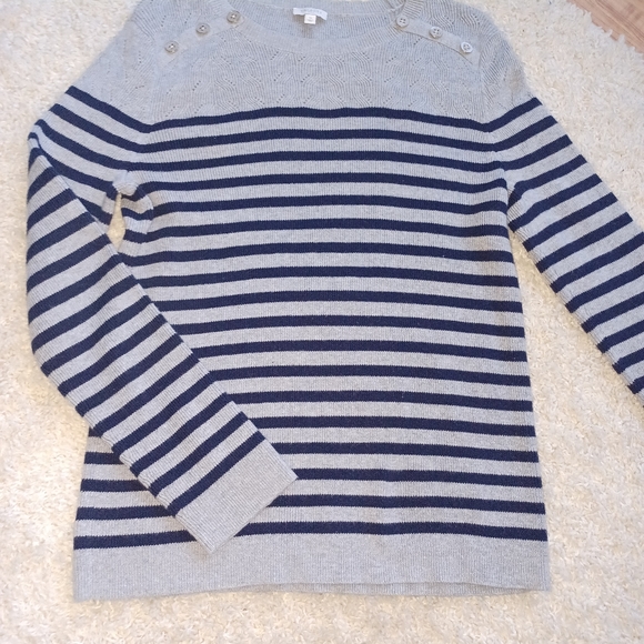 Talbots Woman Sweater size M Gray - Picture 6 of 8